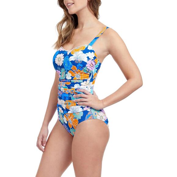 NWT PROFILE BY GOTTEX Rising Sun One-Piece Swimsuit. Size 8D - Picture 2 of 16